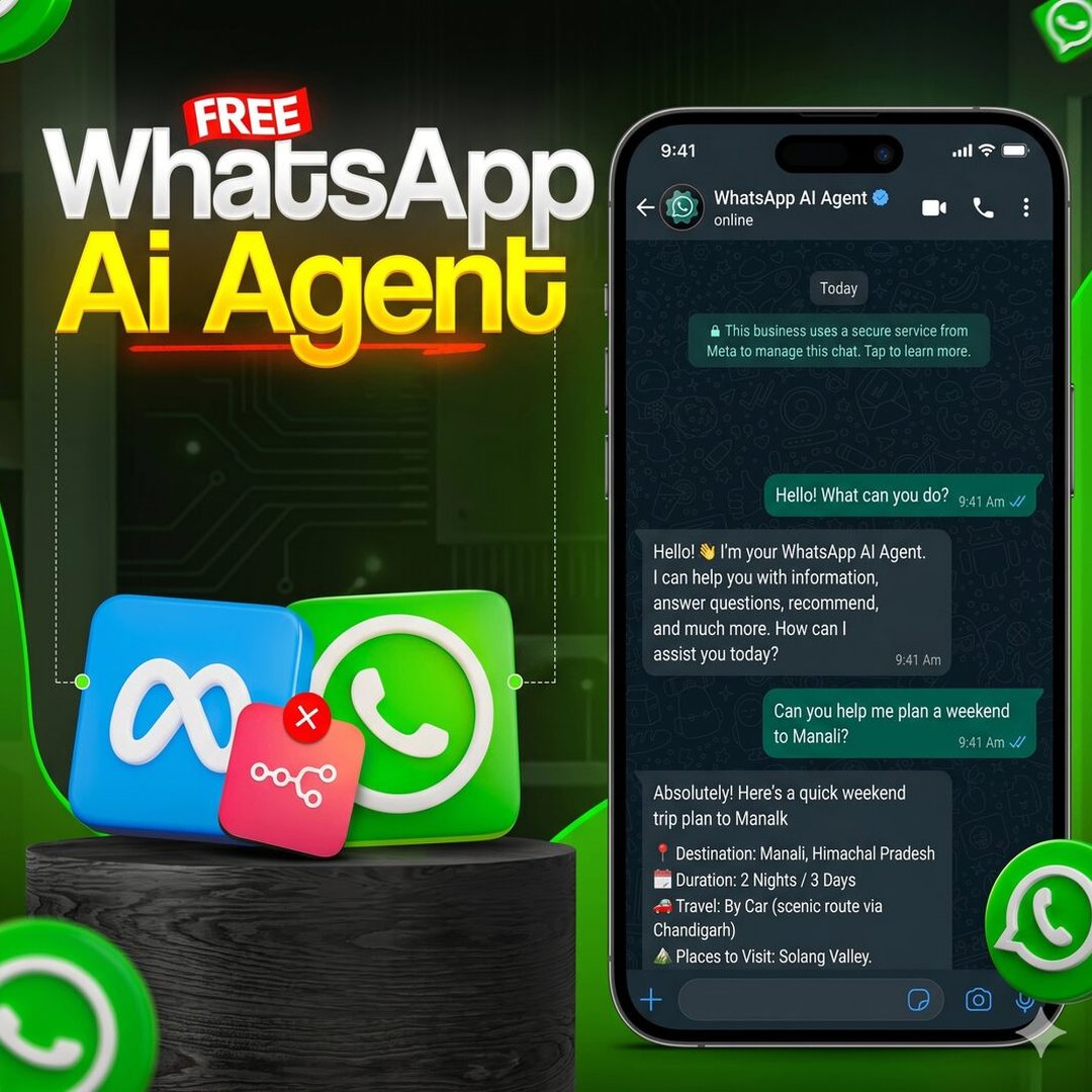 WhatsApp AI agent phone preview
